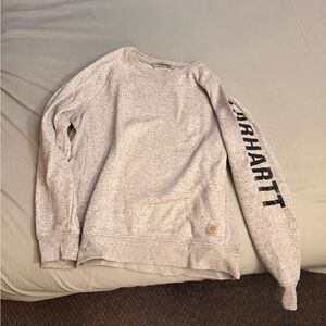 Carhartt womens Heather Gray Crewneck Sweater